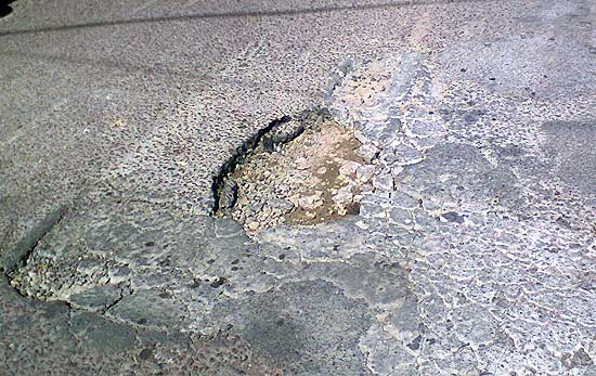 San Vicente Sur: quejas por el estado de las calles San Vicente Sur: quejas por el estado de las calles