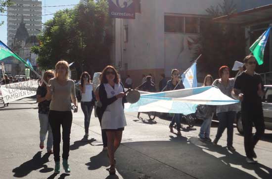 Udocba marchó y se concentró en el centro Udocba marchó y se concentró en el centro