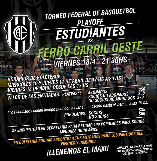 Estudiantes recibe a Ferro Carril Oeste Estudiantes recibe a Ferro Carril Oeste