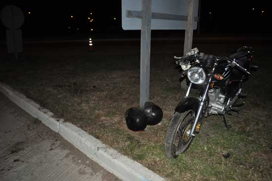 Un matrimonio azuleño herido al rodar en una moto Un matrimonio azuleño herido al rodar en una moto